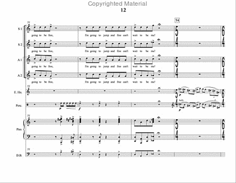 Song of Summer (choral score) SSAA scores gallery preview page 13