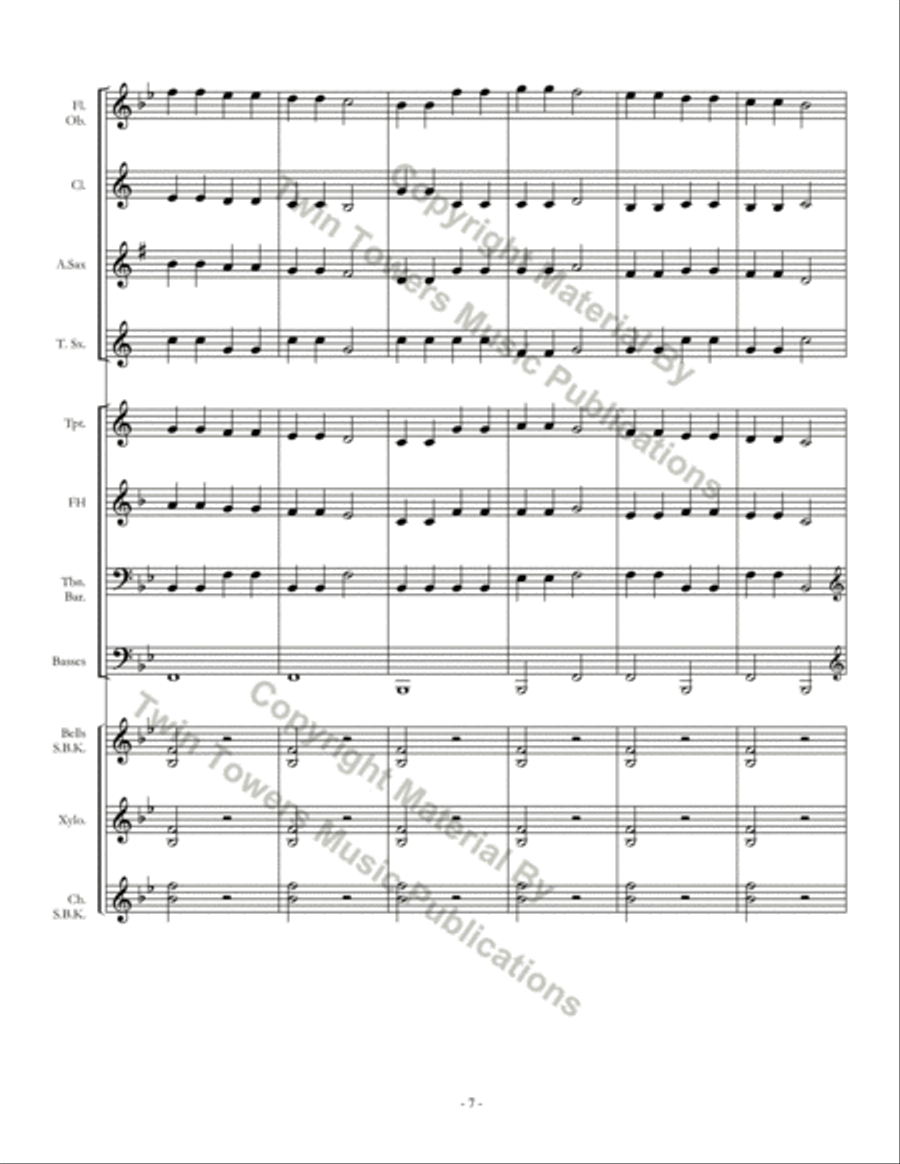 Star in the Night Concert Band scores gallery preview page 8