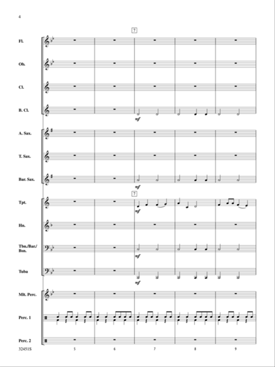 Dragon Dance Dragon Dance Concert Band scores gallery preview page 3