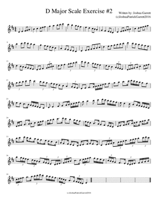 D Major Scale Exercise #2