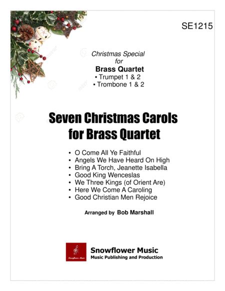 Seven Christmas Carols for Brass Quartet image number null