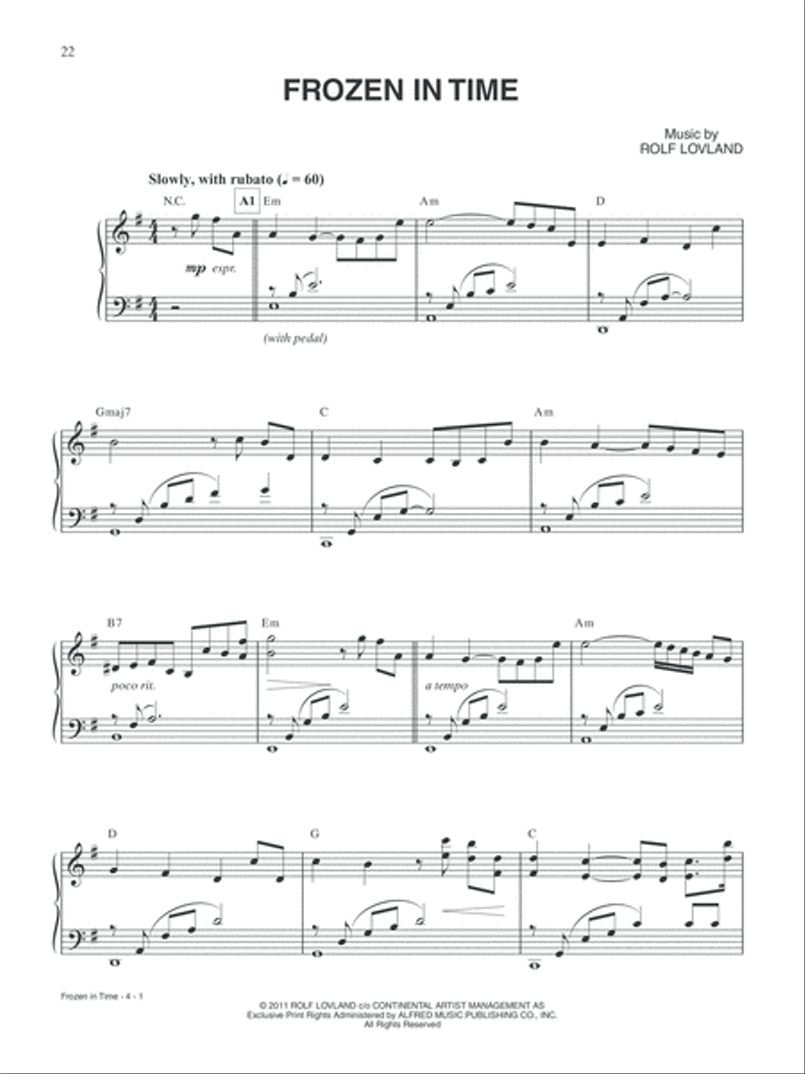 Secret Garden -- Winter Poem Piano, Vocal, Guitar scores gallery preview page 5