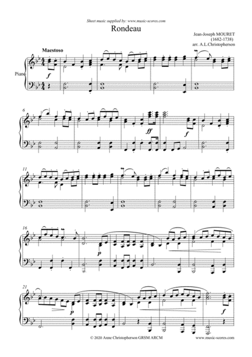 Rondeau - Bridal Fanfare - Piano image number null