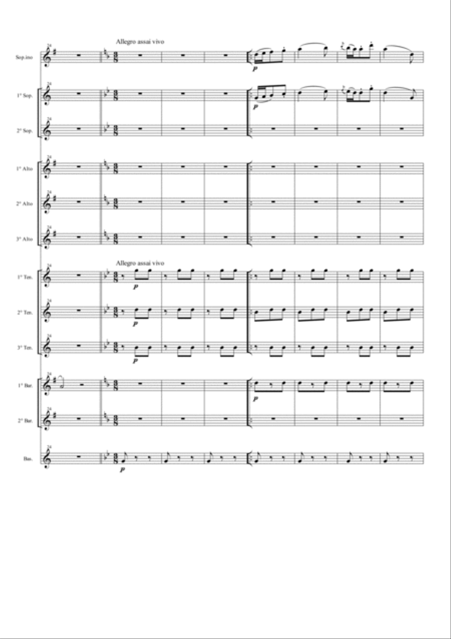 La Traviata (Medley) for Saxophone Ensemble Woodwind Ensemble scores gallery preview page 5