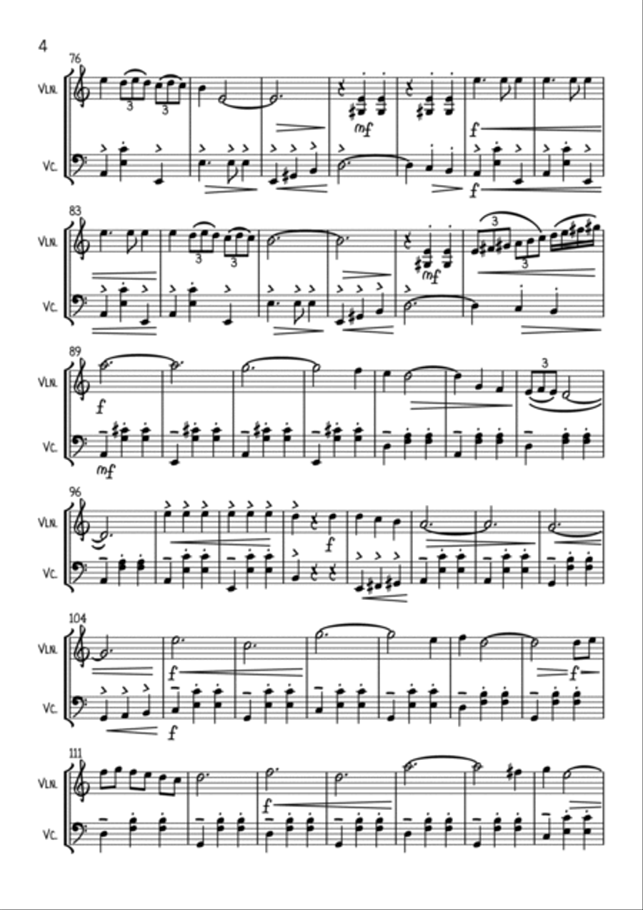 Delilah String Duet scores gallery preview page 4