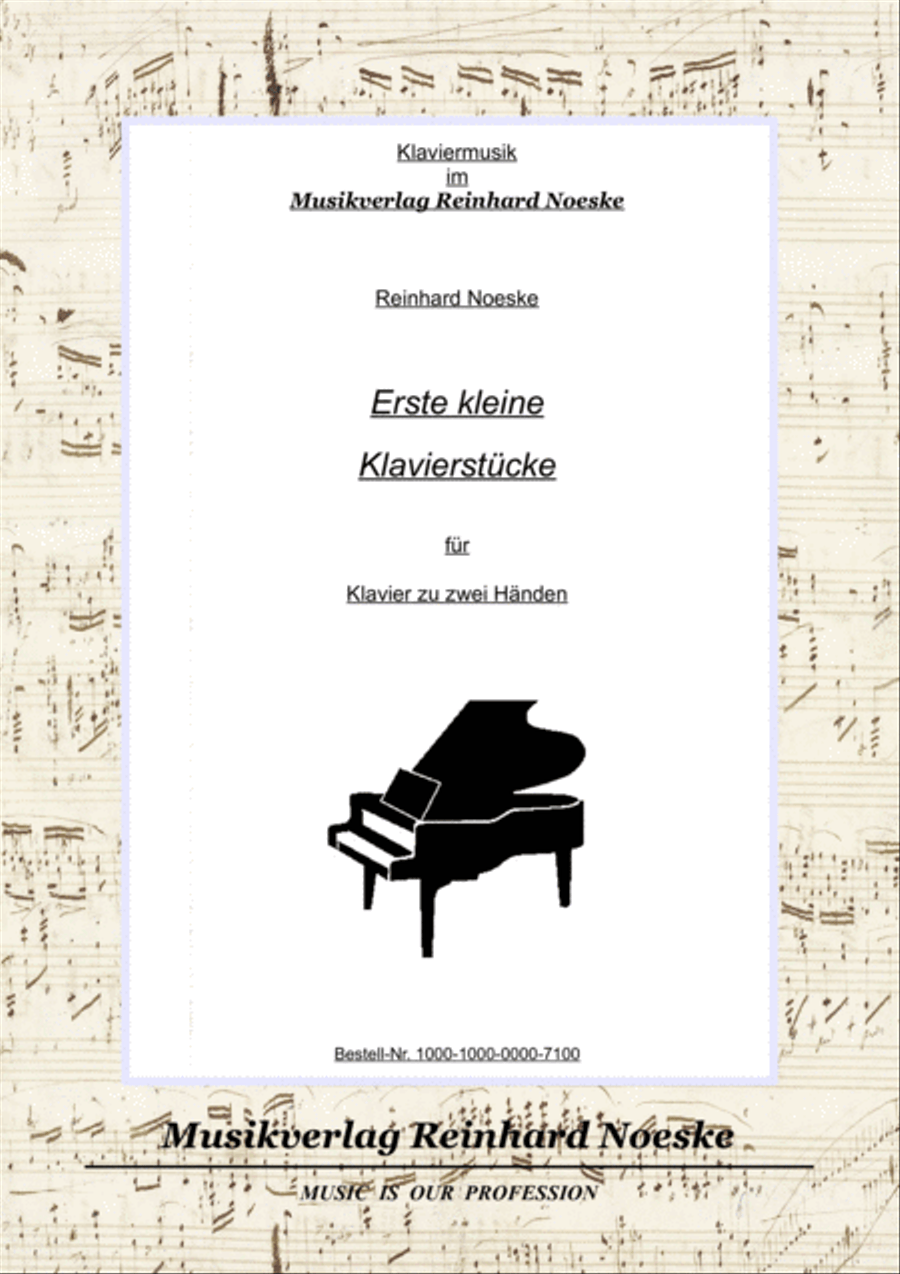 Erste kleine Klavierstücke/First Little Piano Pieces Piano Solo scores gallery preview page 1