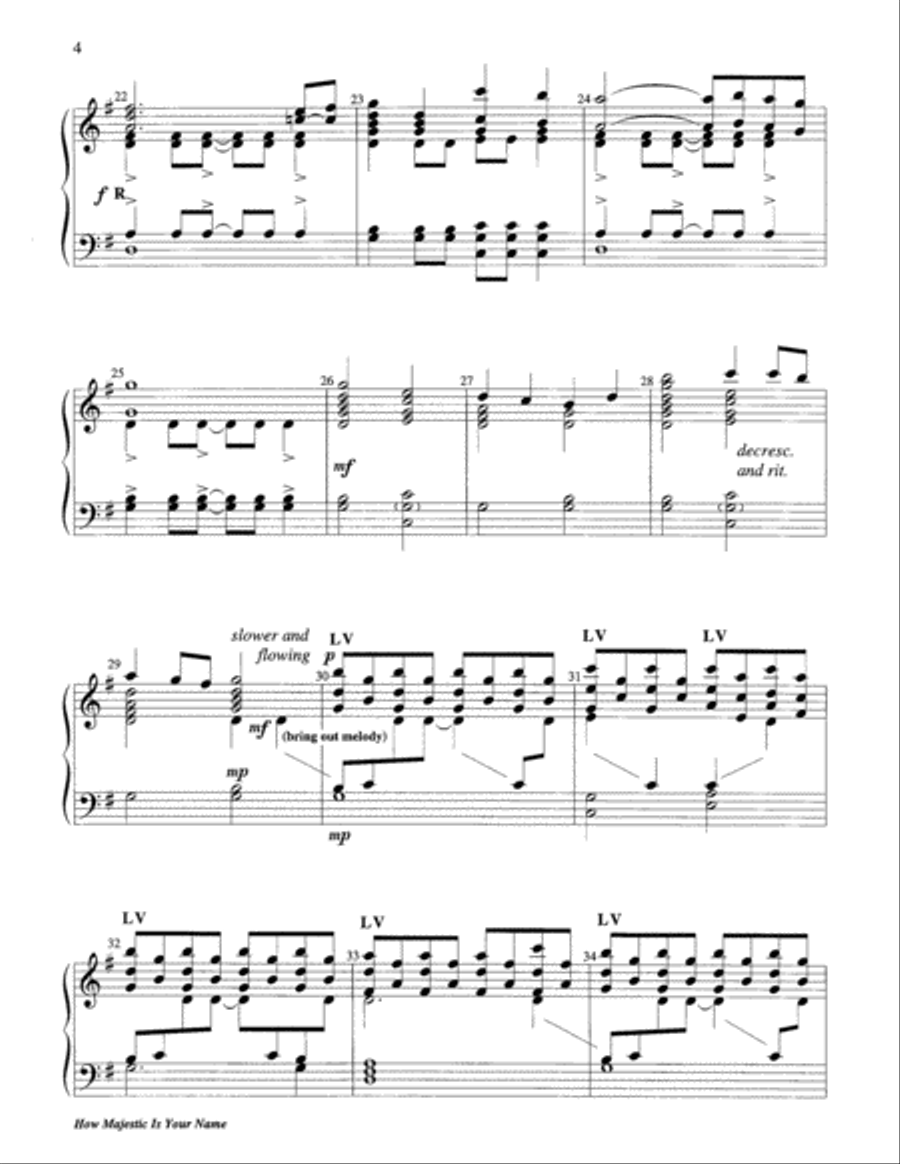 How Majestic is Your Name 3-Octaves scores gallery preview page 11