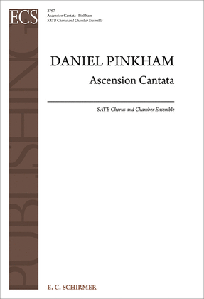 Book cover for Ascension Cantata (Choral Score)