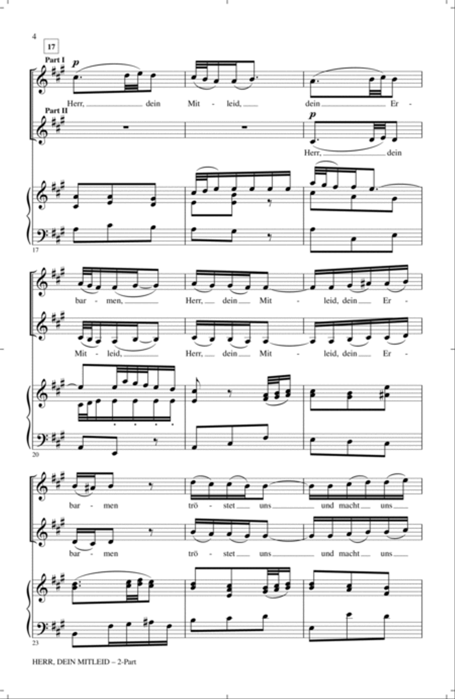 Herr, Dein Mitleid (arr. Arkadi Serper) 2-Part scores gallery preview page 2