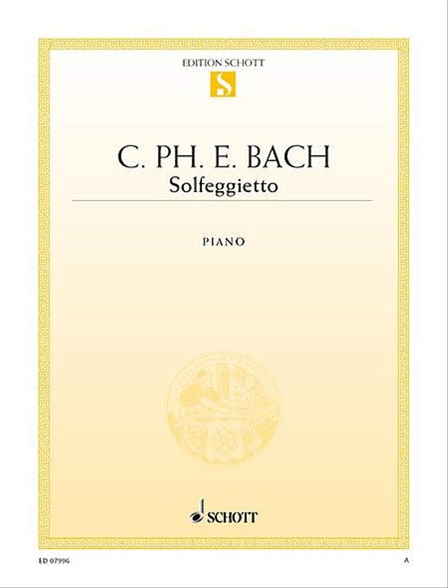 Solfeggietto in C Minor, Wq 117/2 Piano Solo scores gallery preview page 1