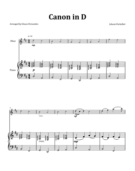 Canon by Pachelbel - Oboe & Piano image number null