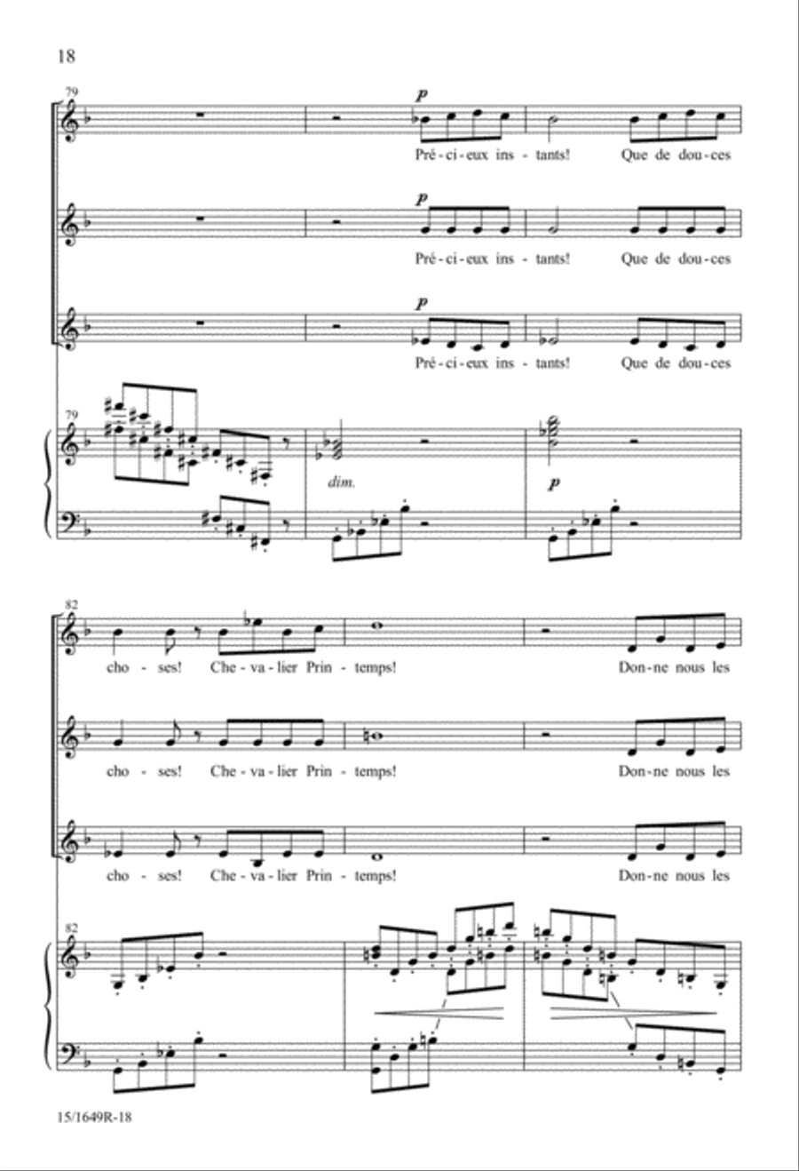 Salut au Chevalier Printemps SSA scores gallery preview page 18