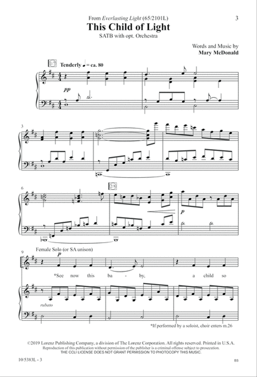This Child of Light This Child of Light 4-Part scores gallery preview page 3