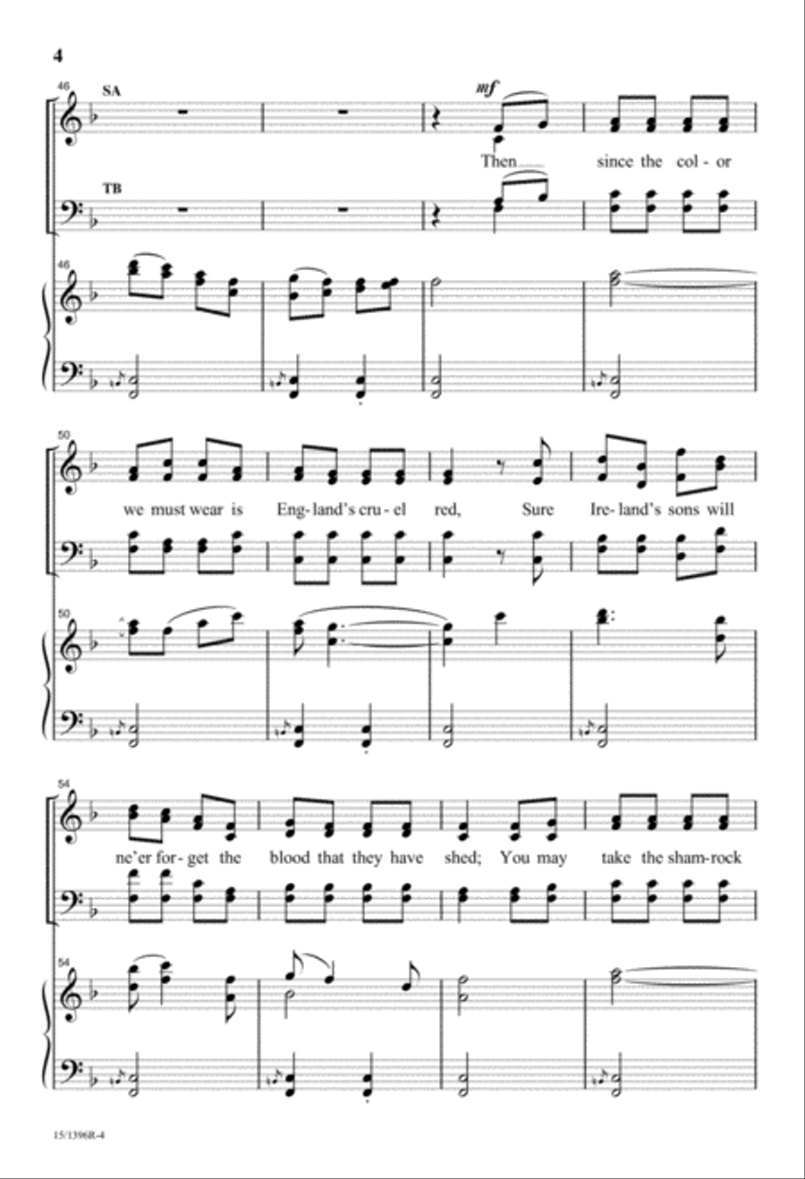 Three Irish Folk Songs Divisi scores gallery preview page 4