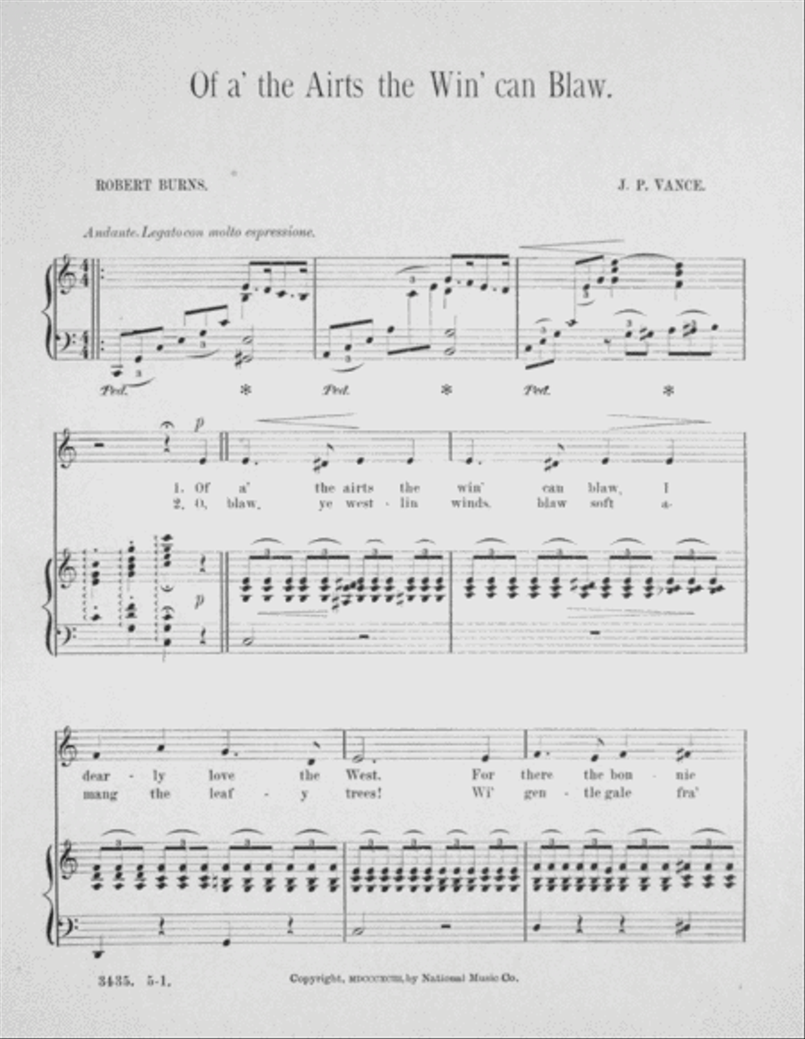 Of A' The Airts The Win Can Blaw Voice scores gallery preview page 2