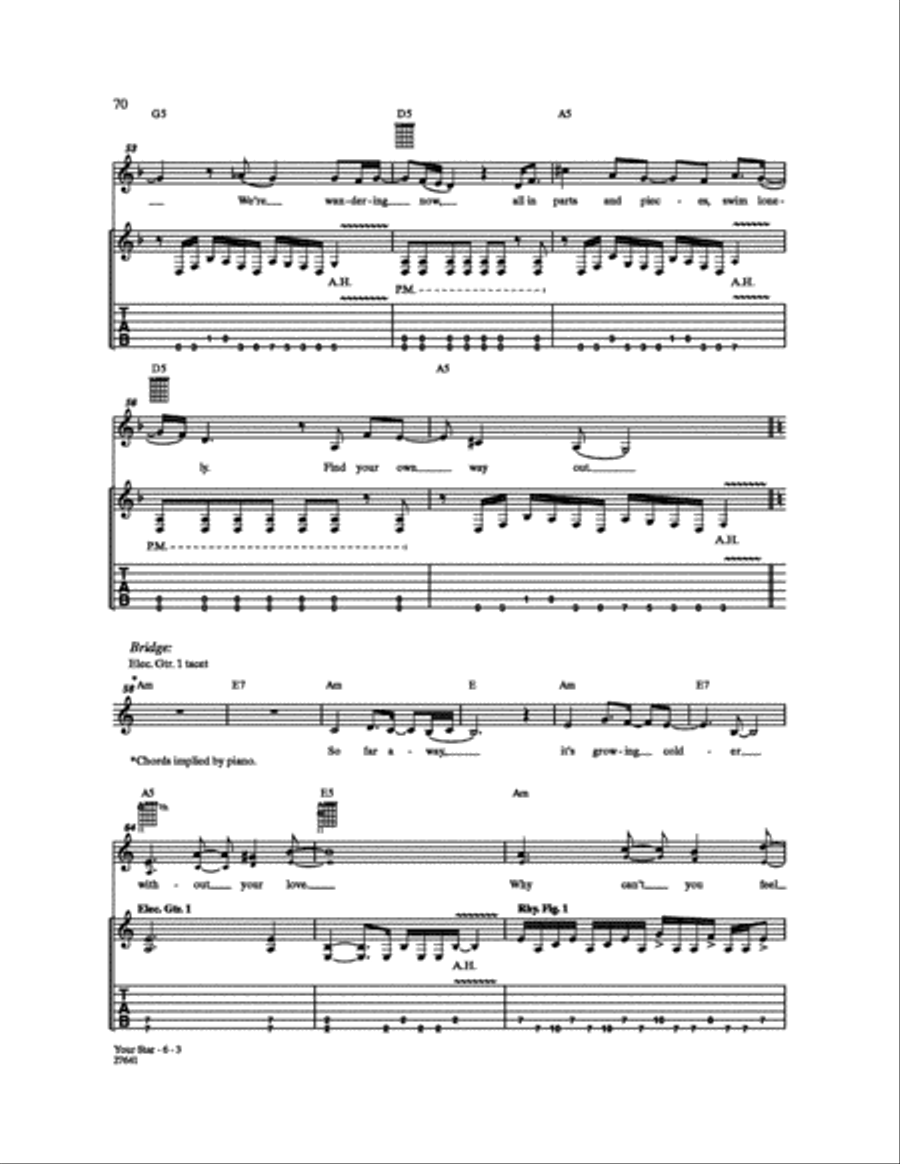 Your Star Your Star Electric Guitar scores gallery preview page 3