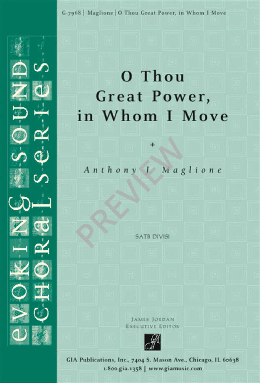 O Thou Great Power, in Whom I Move Divisi scores gallery preview page 1