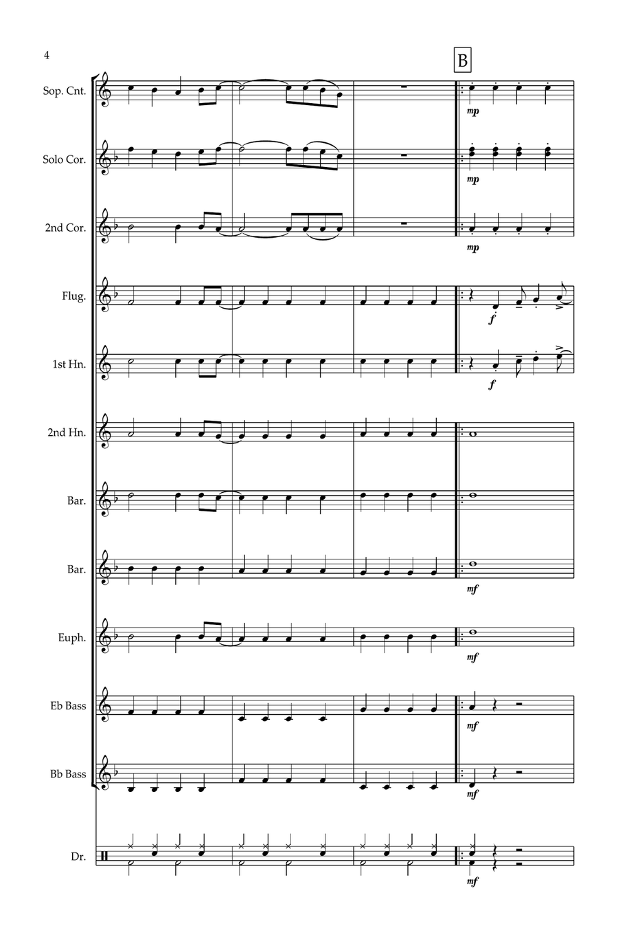 Mr. Blue Sky Mr. Blue Sky Brass Ensemble scores gallery preview page 4