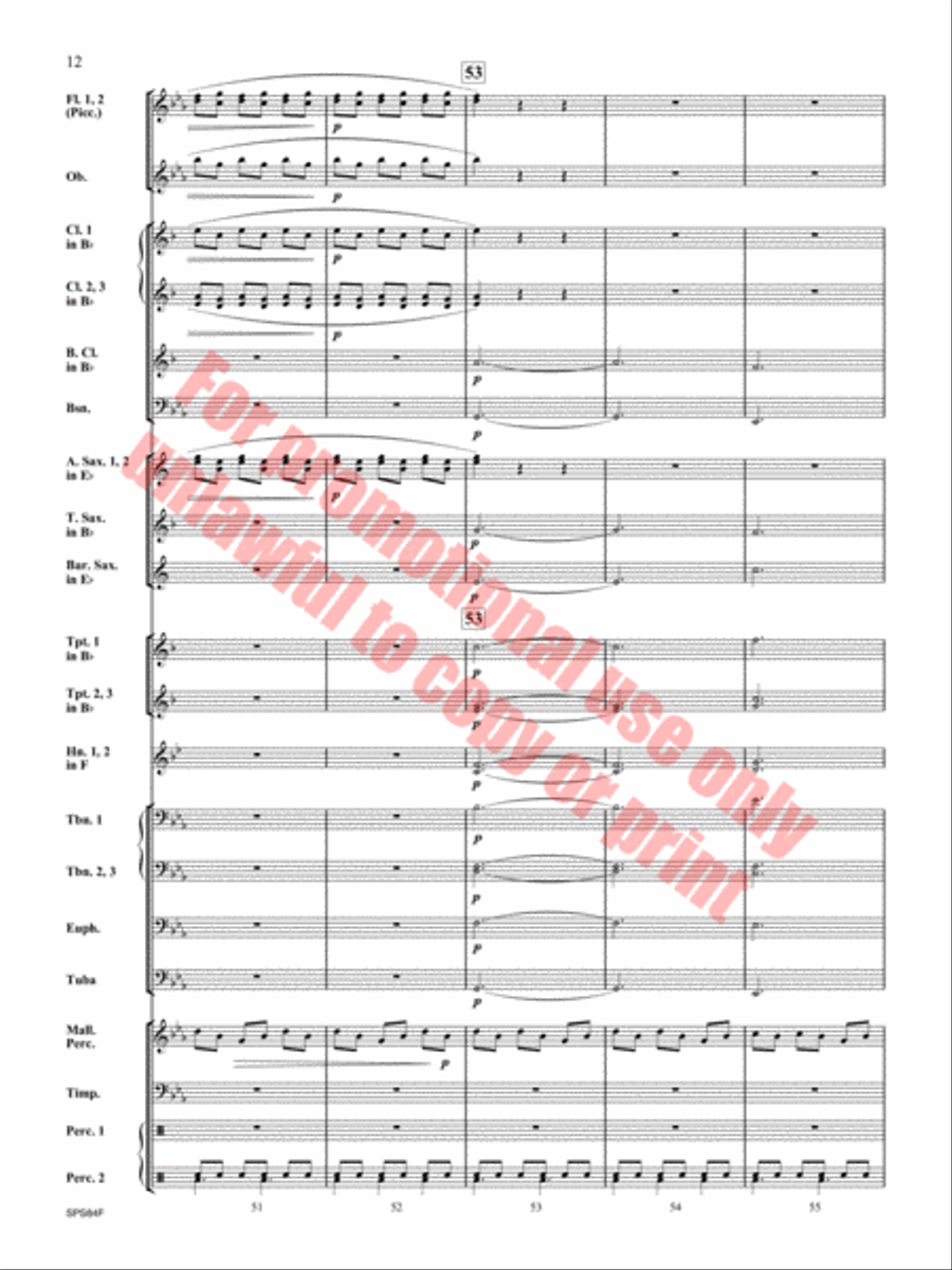 Victory Concert Band scores gallery preview page 13