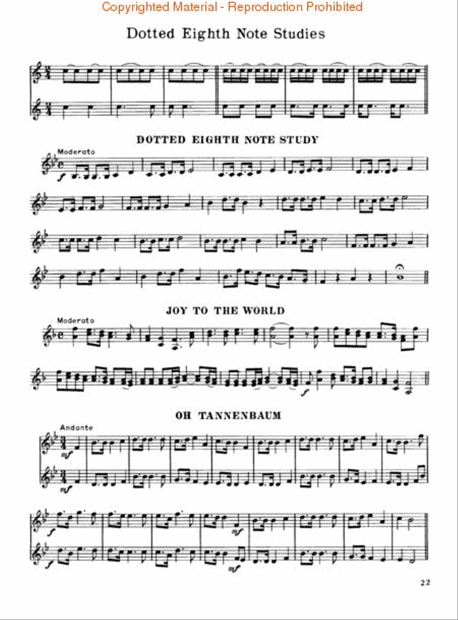 Rubank Intermediate Method – French Horn in F or E-flat Concert Band Methods scores gallery preview page 3