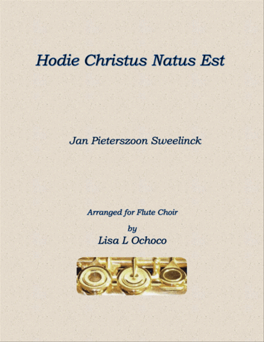 Hodie Christus Natus Est for Flute Choir Flute Choir scores gallery preview page 1