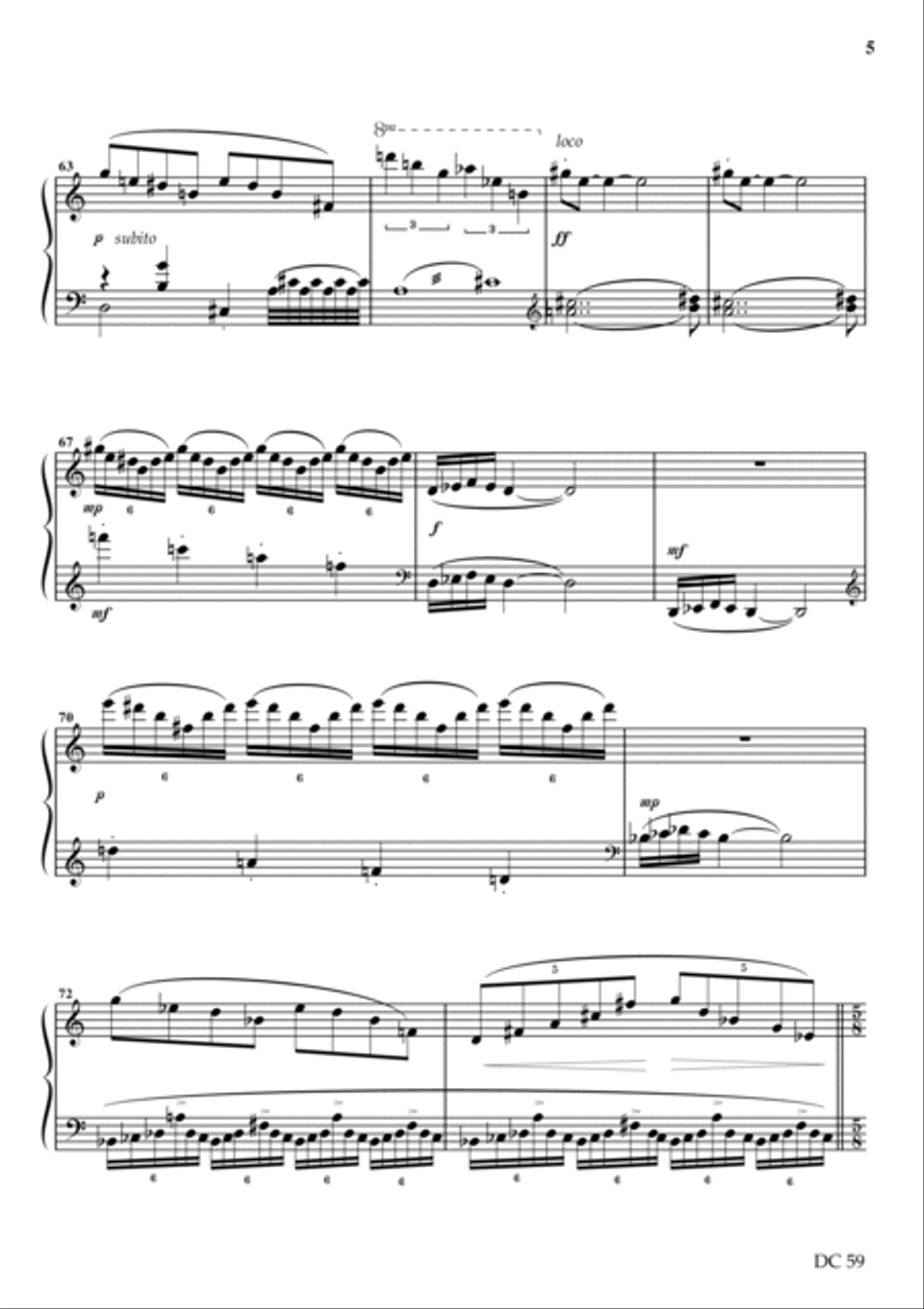 Piano Sonata No.1 - Benedicto Mariae Piano Solo scores gallery preview page 5