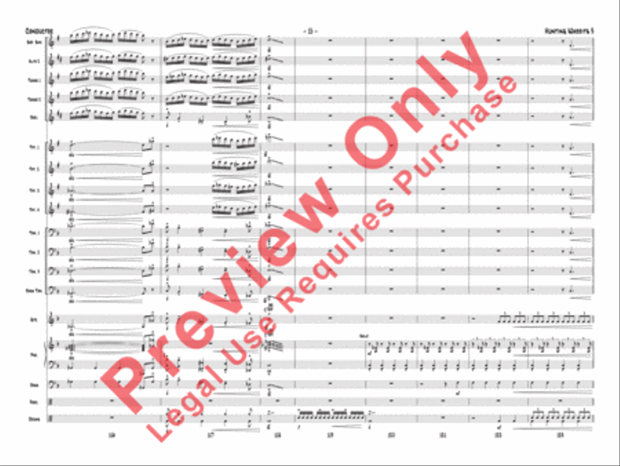 Hunting Wabbits 3 (Get Off My Lawn) Jazz Ensemble scores gallery preview page 18