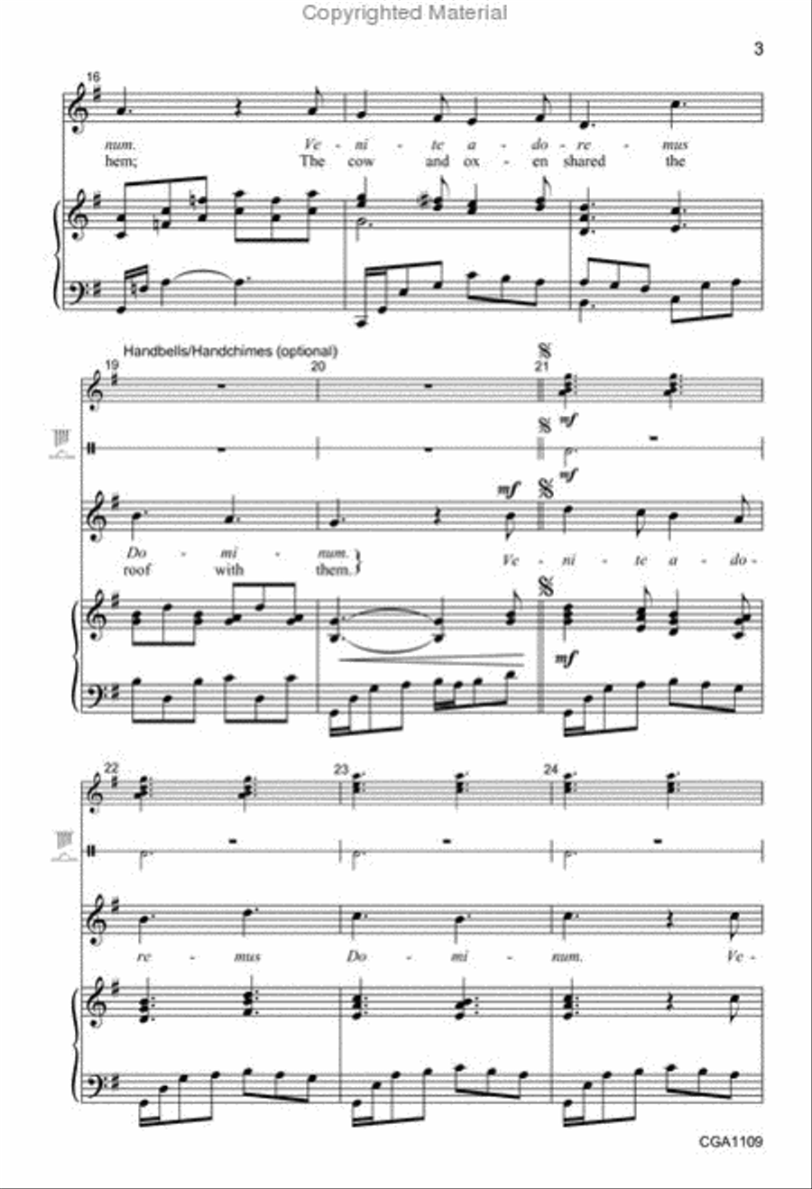 The Snow Lay on the Ground Unison Choir scores gallery preview page 4