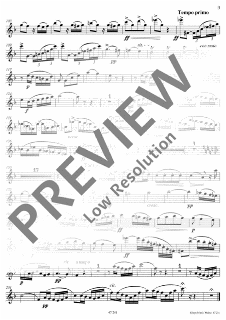 Romance Eb major Romance Eb major Clarinet scores gallery preview page 21