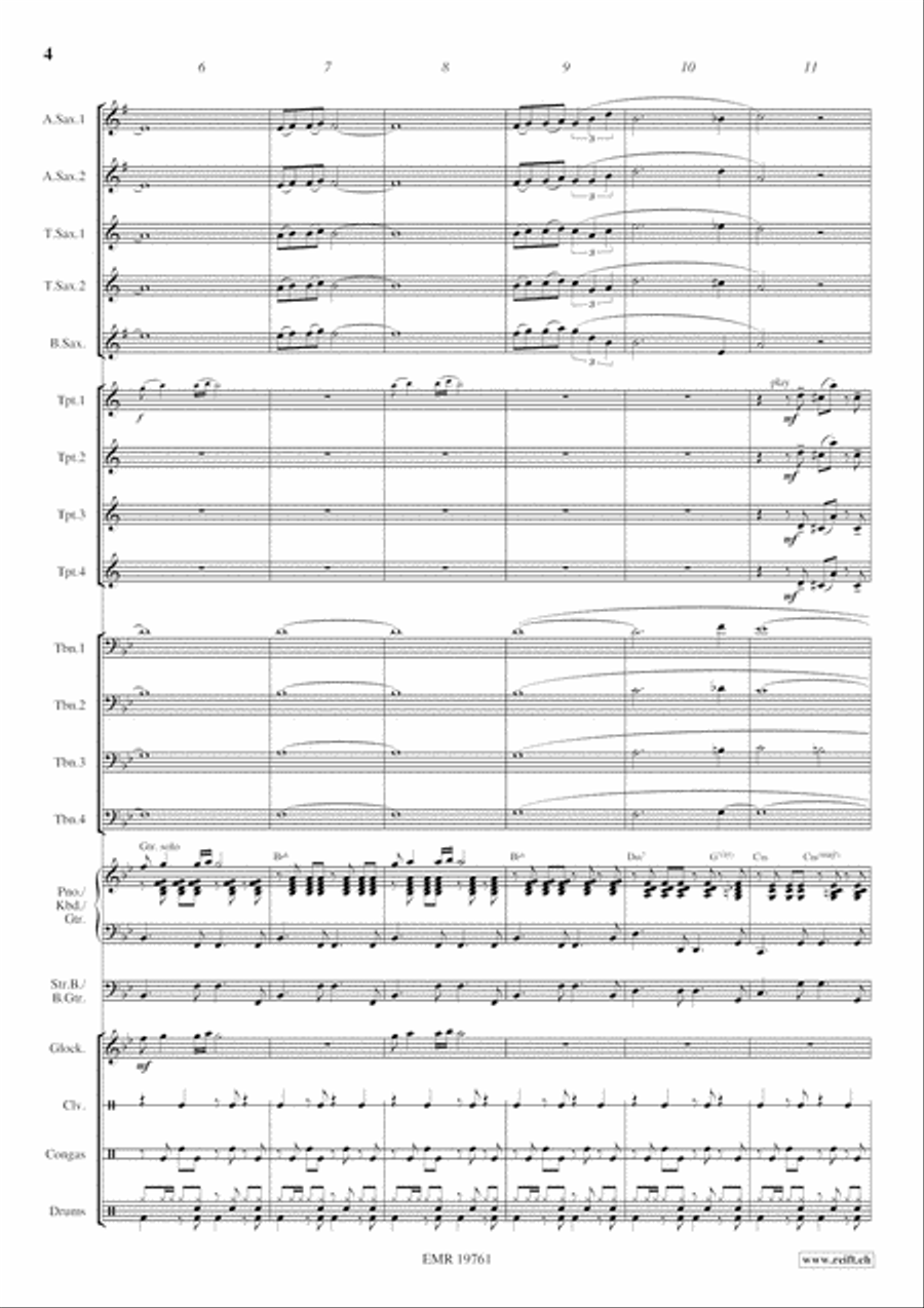 Tropical Romance Big Band scores gallery preview page 5