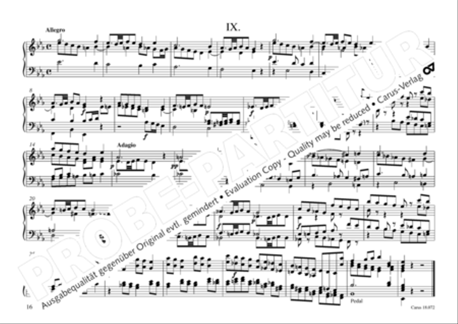 Vogler, 32 Preludes pour l' Orgue ou Pianoforte Piano scores gallery preview page 17