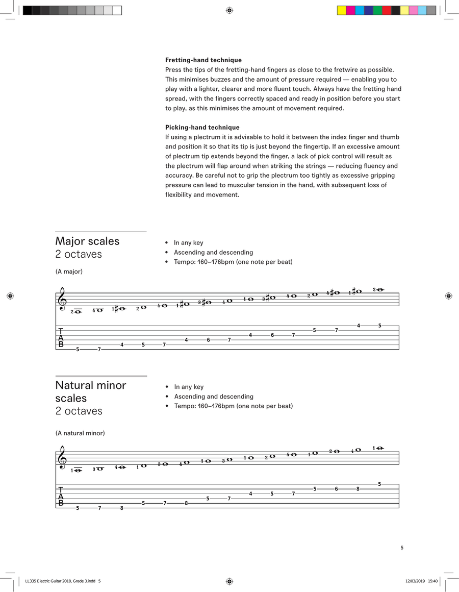 LCME Electric Guitar Handbook 2019 - Grade 3 Electric Guitar scores gallery preview page 5