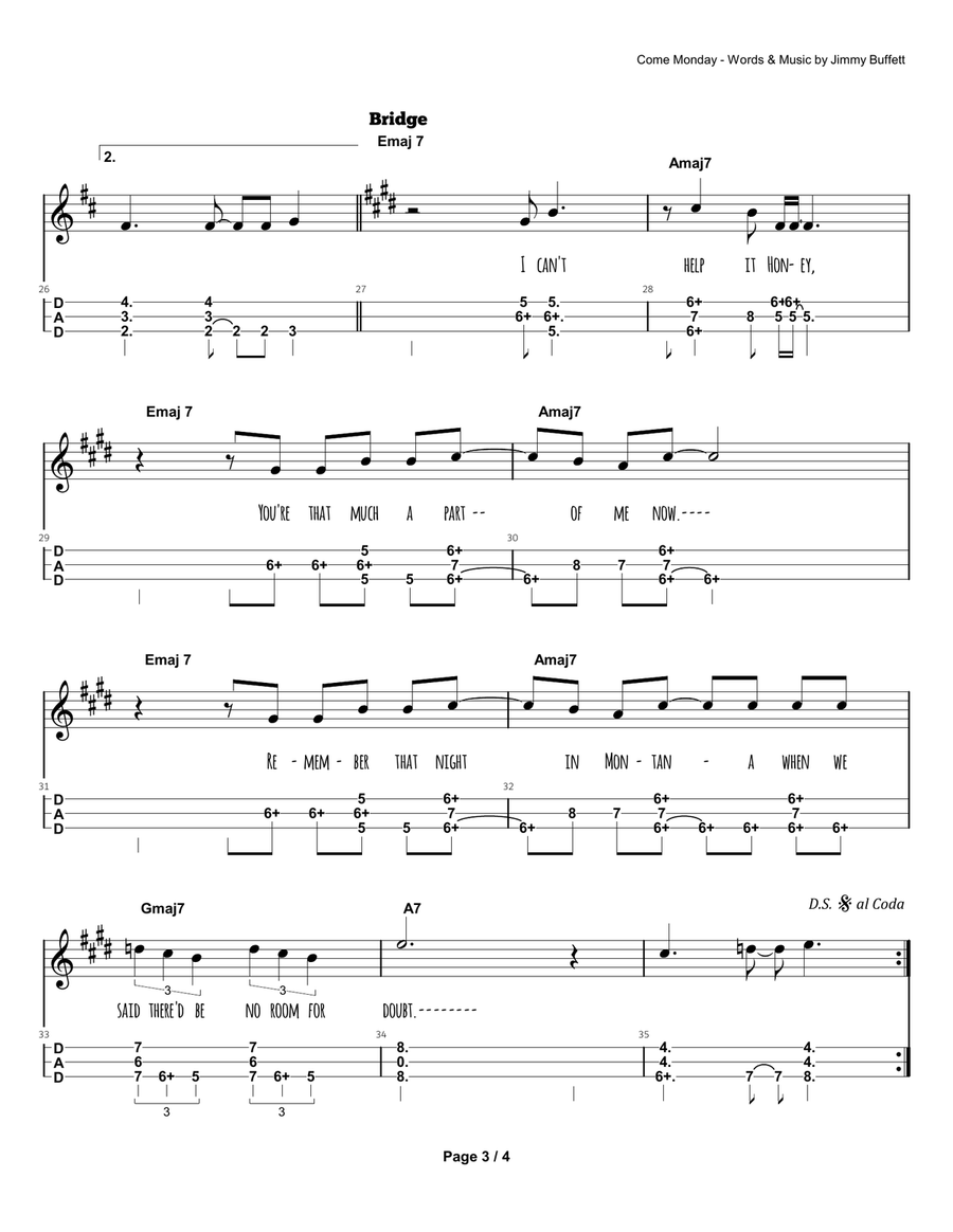 Come Monday Dulcimer scores gallery preview page 4