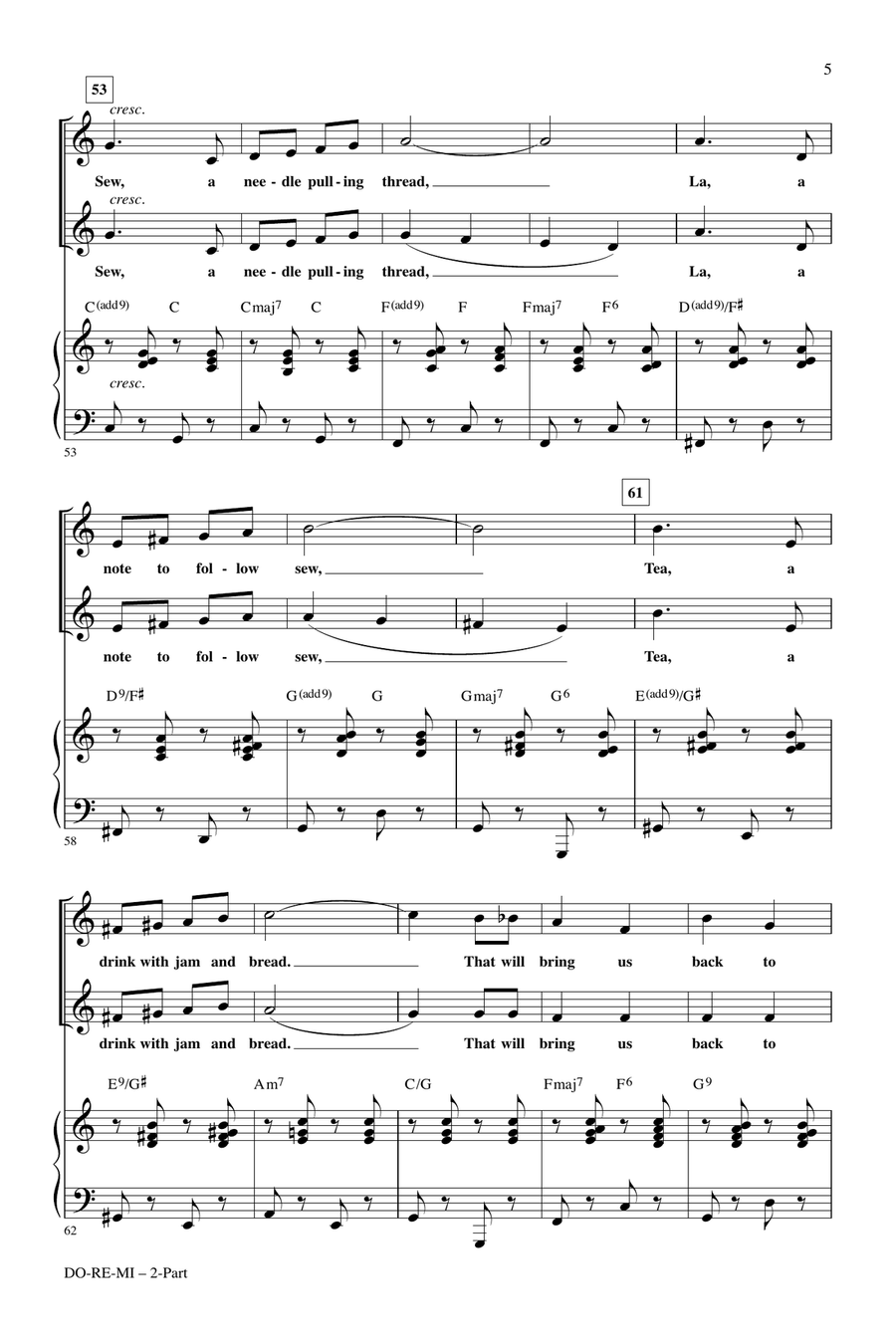 Do-Re-Mi (arr. Roger Emerson) 2-Part scores gallery preview page 4
