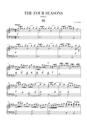 VIVALDI: The Four Seasons - Spring - 3rd mov. - Advanced Intermediate Piano