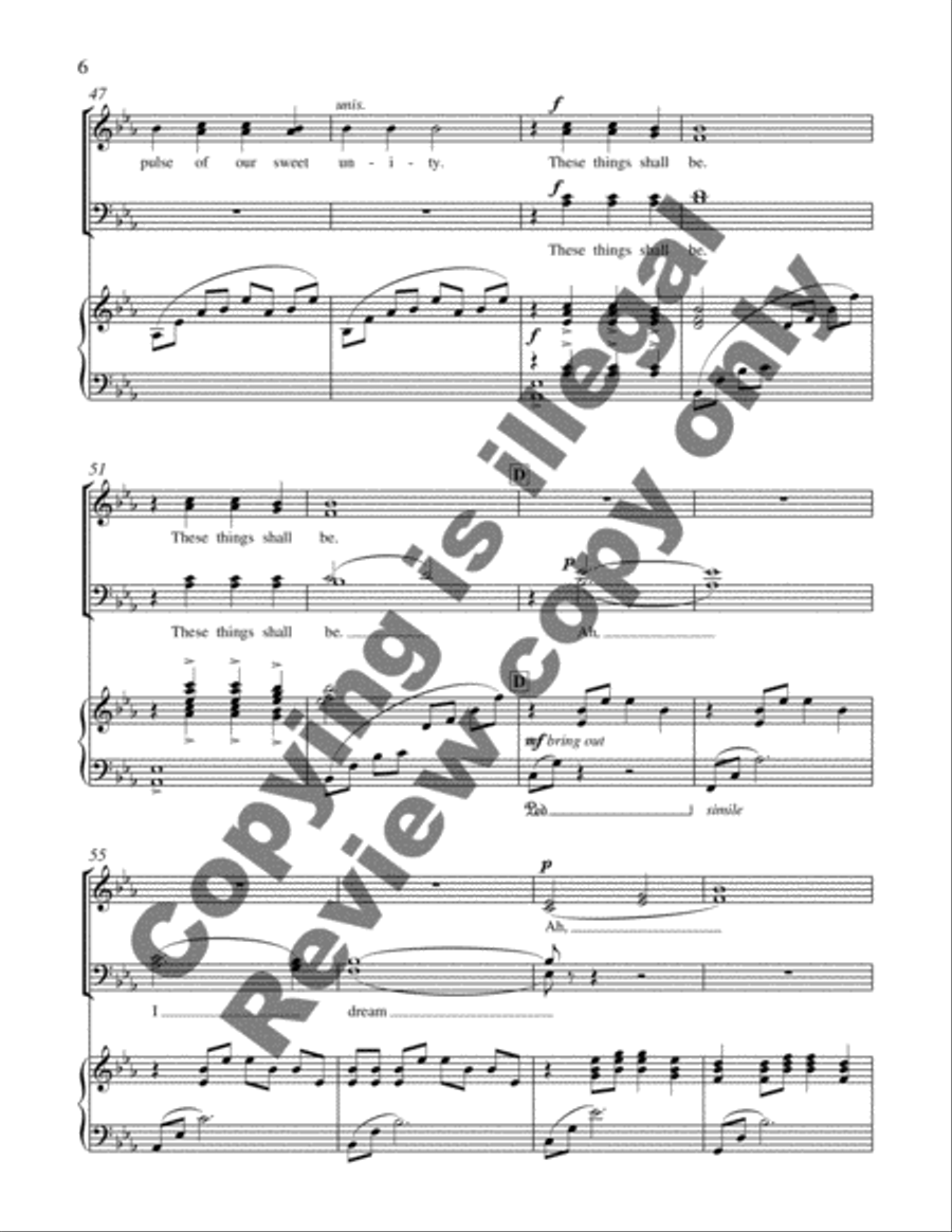 Every Life Shall Be a Song Divisi scores gallery preview page 10