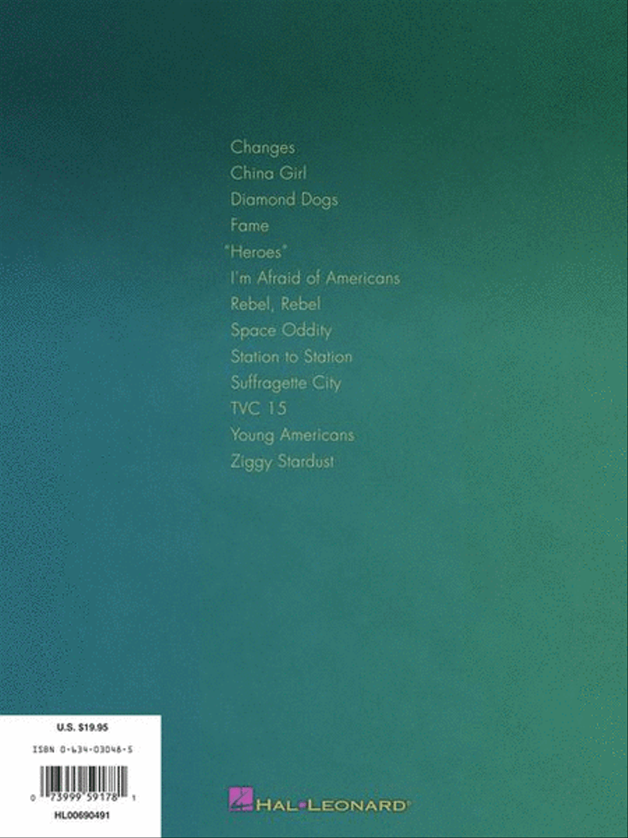 Best of David Bowie Electric Guitar scores gallery preview page 8