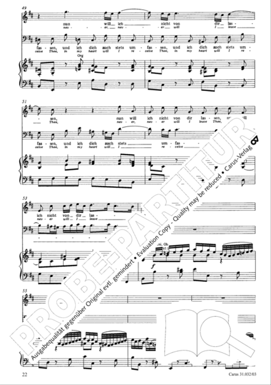Dearest Jesus, sore I need Thee (Liebster Jesu, mein Verlangen) 4-Part scores gallery preview page 23