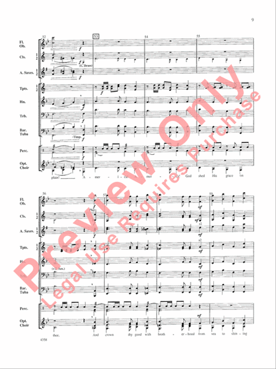 A Patriotic Festival A Patriotic Festival Concert Band scores gallery preview page 10