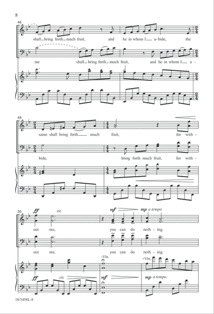 Abide in Me 4-Part scores gallery preview page 8