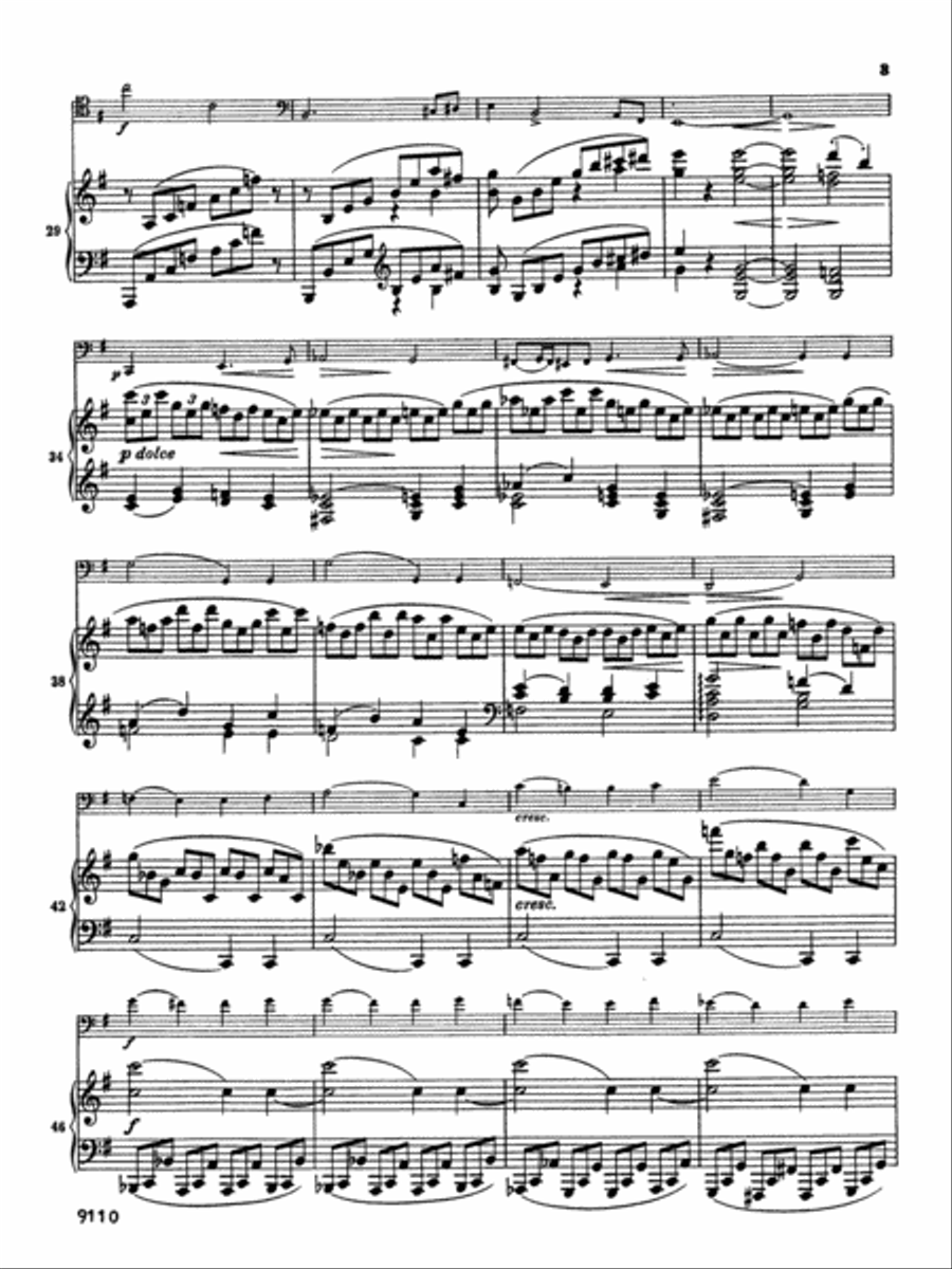Sonata No. 1 in E Minor, Op. 38 Small Ensemble scores gallery preview page 4