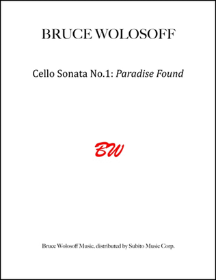 Book cover for Cello Sonata No. 1 Paradise Found
