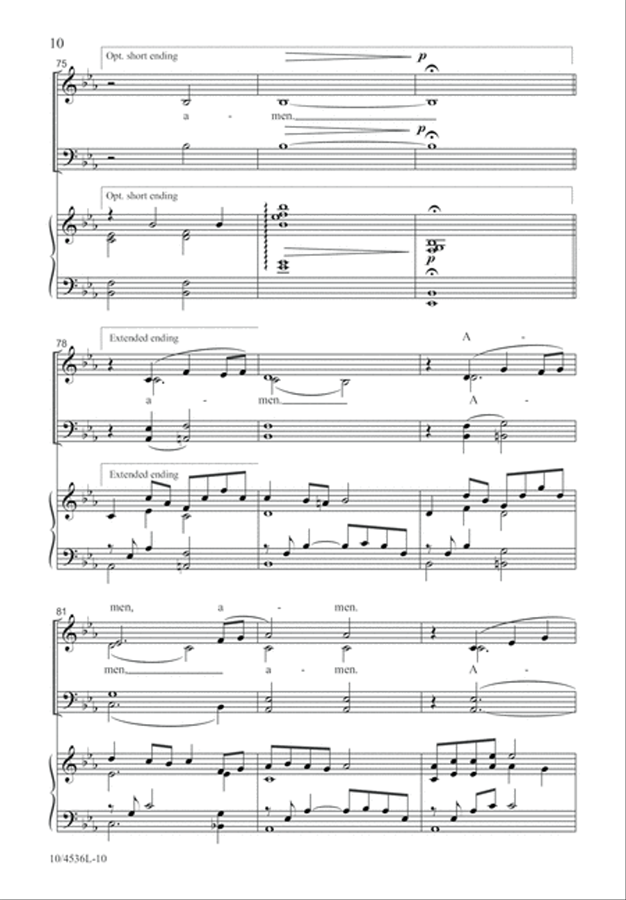 A Prayer of Blessing 4-Part scores gallery preview page 11