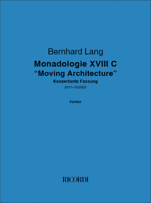 Book cover for Monadologie XVIII C - "Moving Architecture"