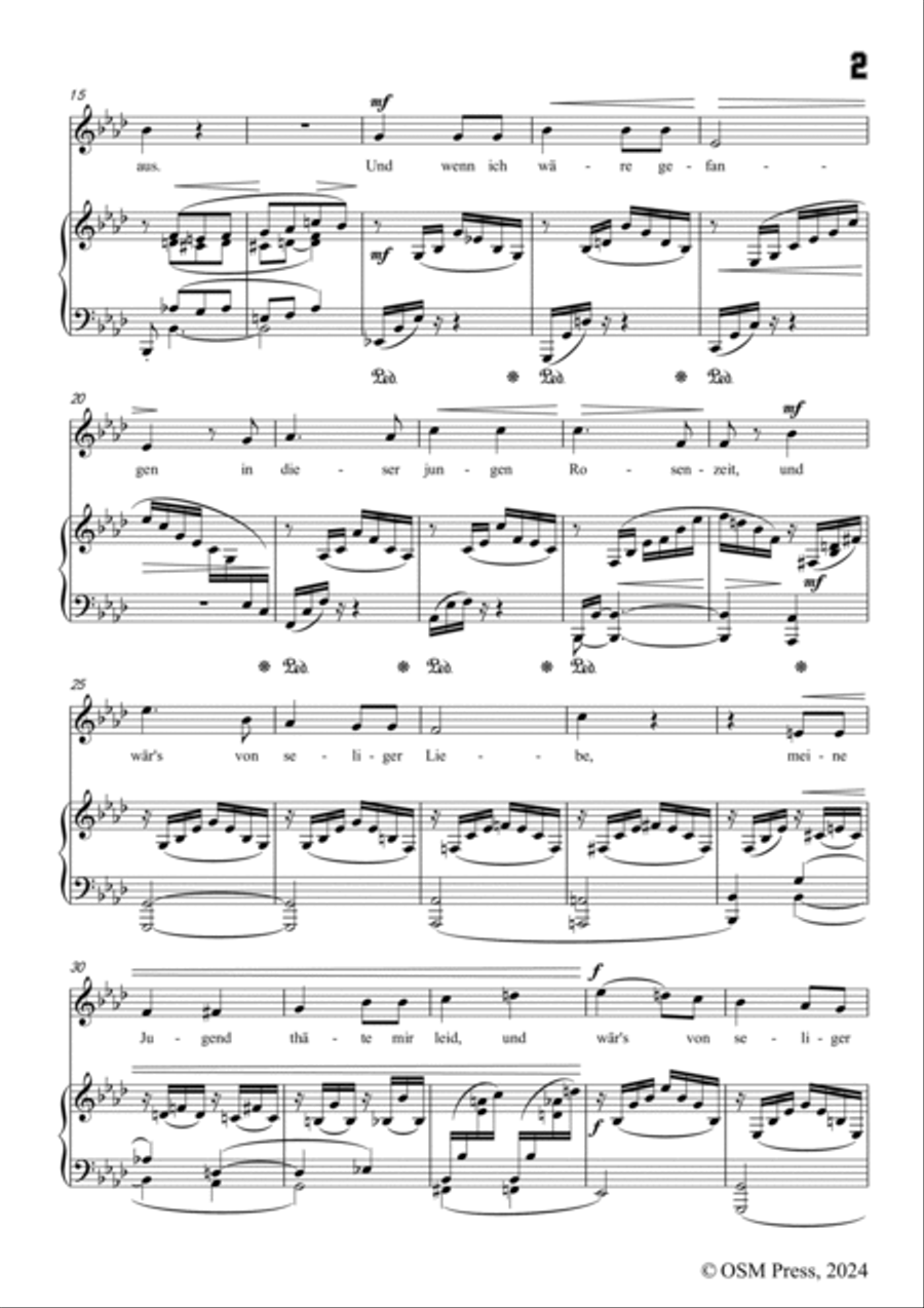 A. Jensen-Rosenzeit(Nun steh'n die Rosen in Blüthe),in A flat Major,Op.22 No.1 Voice scores gallery preview page 3