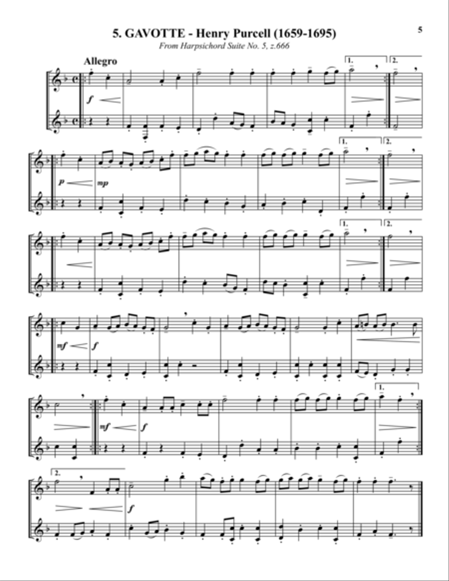 20 Duets for Trumpets Trumpet Duet scores gallery preview page 5