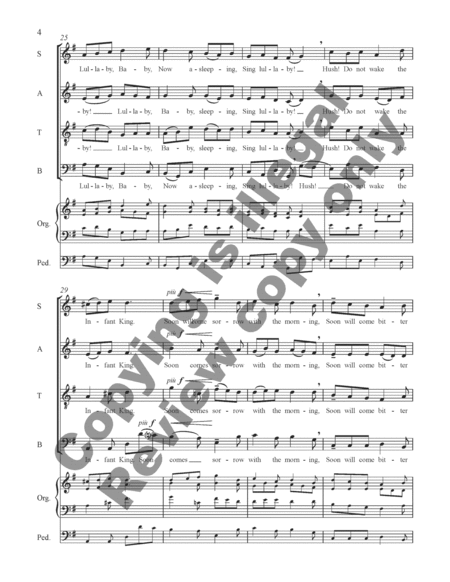 Sing Lullaby (Organ/Choral Score) image number null