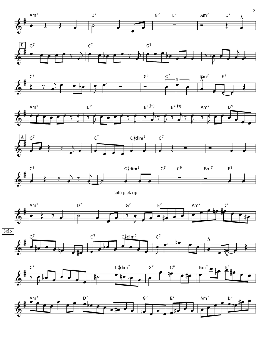 Route 66 Tenor Saxophone scores gallery preview page 2