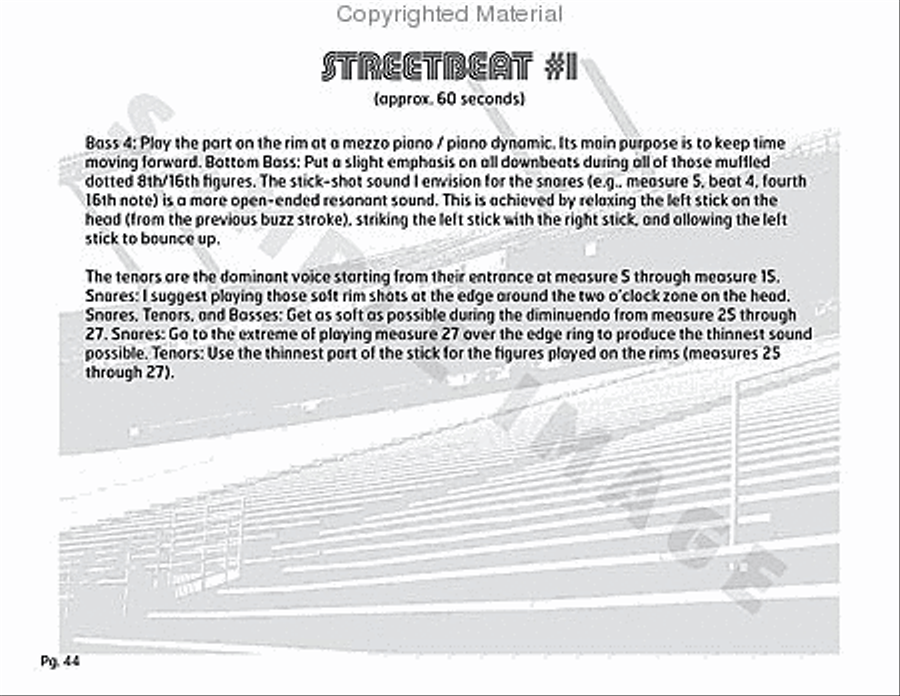 Stadium 54 Percussion scores gallery preview page 41