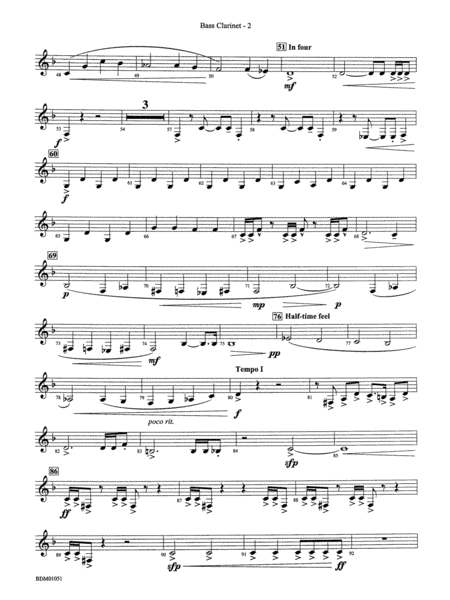Royal Canadian Sketches: B-flat Bass Clarinet